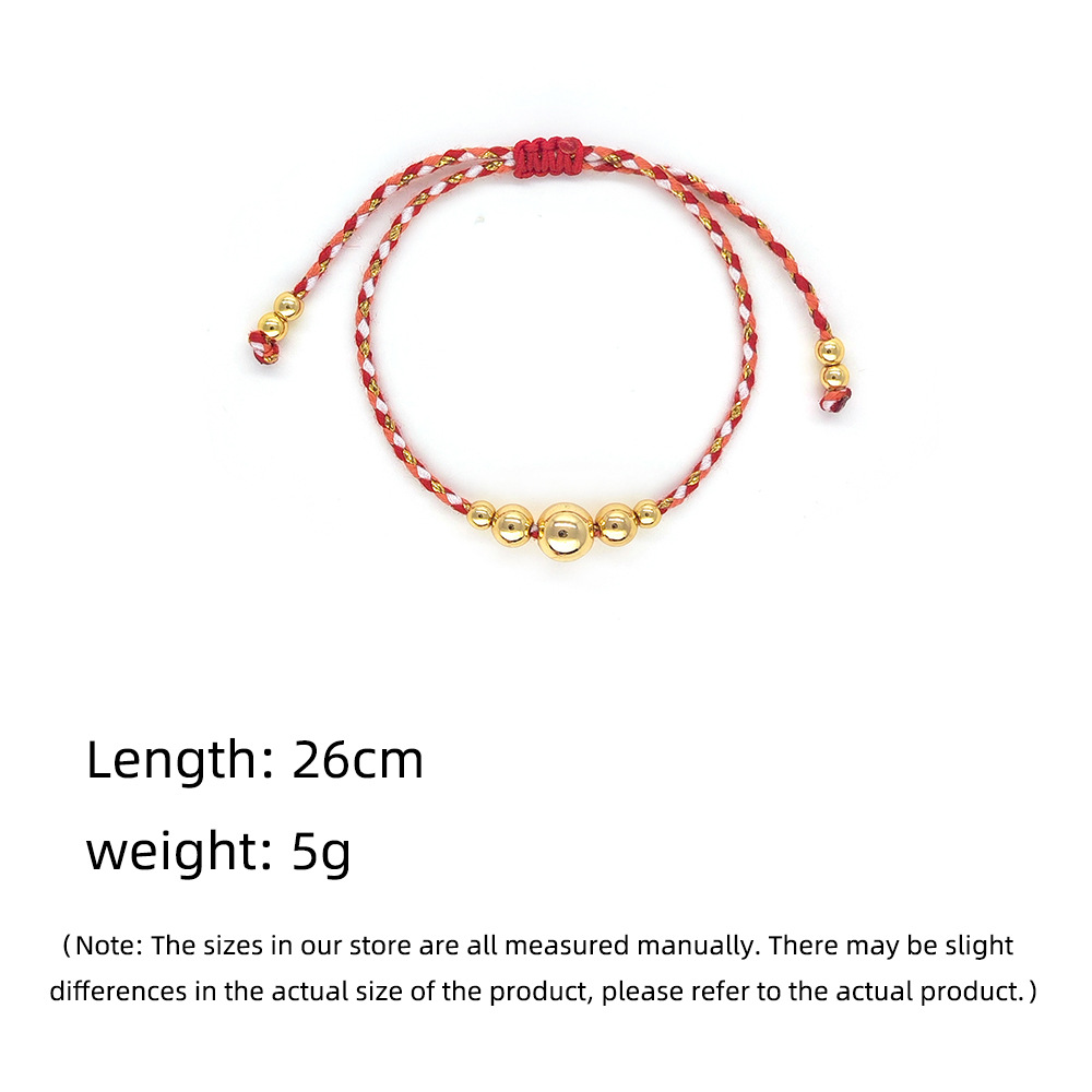 8g Weight 18K Gold Plated Plating Material Bracelets Classification cotton rope Chain Material Cord String Chain Type 1 Piece Quantity Daily Occasion cotton rope, Copper Material Geometric Pattern All Seasons Season Women's Gender Knitting Design IG Style, Simple Style Style IG Style Simple Style Geometric 18K Gold Plated Cotton Rope Copper Cord String String Bracelets Wholesale 无