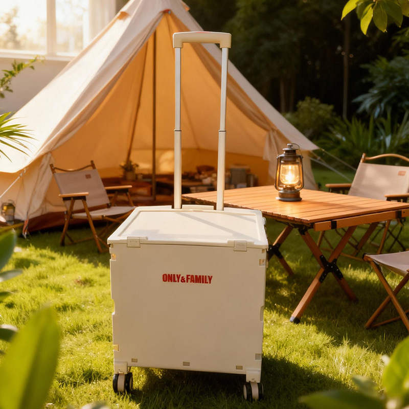 可折叠购物车便携菜篮拉杆车摆摊手拉车家用小推车后备箱收纳箱