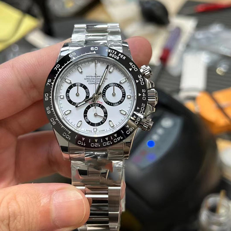 Laojia estilo explosivo C fábrica Ditong serie reloj 4130 máquina de cronometraje multifuncional Panda Di reloj generación transfronteriza