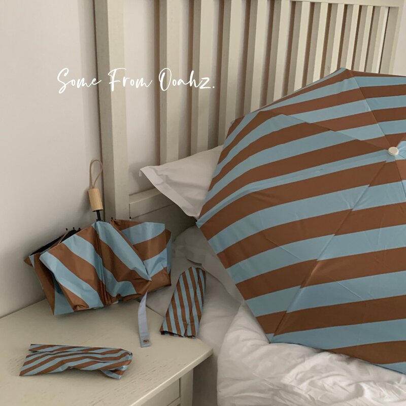 Long Island Iced Tea_High Sun Protection Designer Homemade Striped Vinyl Fully Automatic Sunshade Umbrella Couple Umbrella
