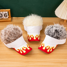 2024跨境爆款四大皆空悟空火焰假发彩色棒球帽