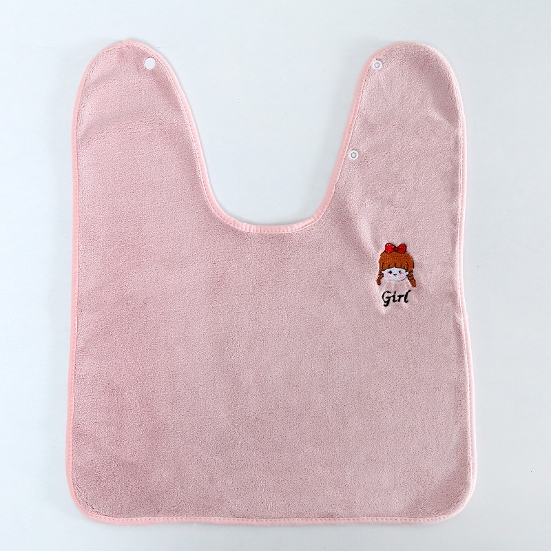 Toalla de lavado para niños absorbente Babero infantil babero del bebé kindergarten comer babero engrosada Toalla de cara