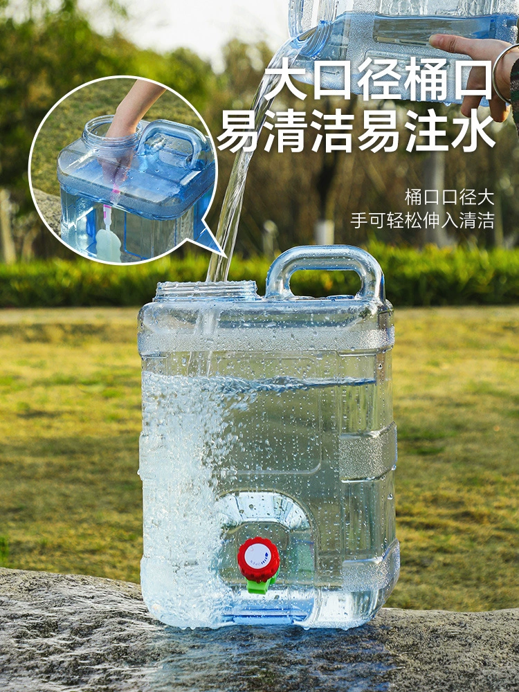 Handheld capacious bucket for camping