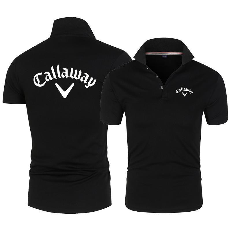 New Trendy Brand Foreign Trade Men's Golf Polo Shirt Callaway Casual Sports Short-sleeved Multicolor Classic Summer