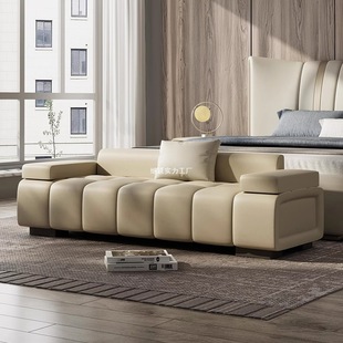 Italian Minimalist Full Leather Bedroom Minimalist Bedside Stool Bed Sofa Light Luxury Modern Bedside Stool Bench Coat Sofa
