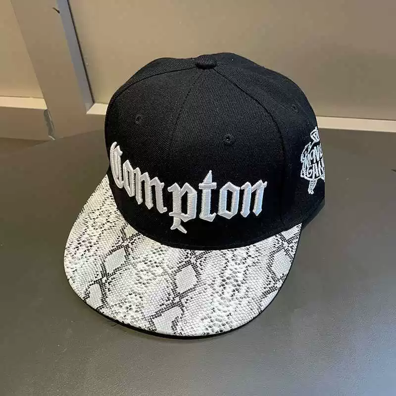 Кепка Snapback (Compton) — молодежная уличная танцевальная кепка с плоским козырьком, регулируемая, урбан-хип-хоп