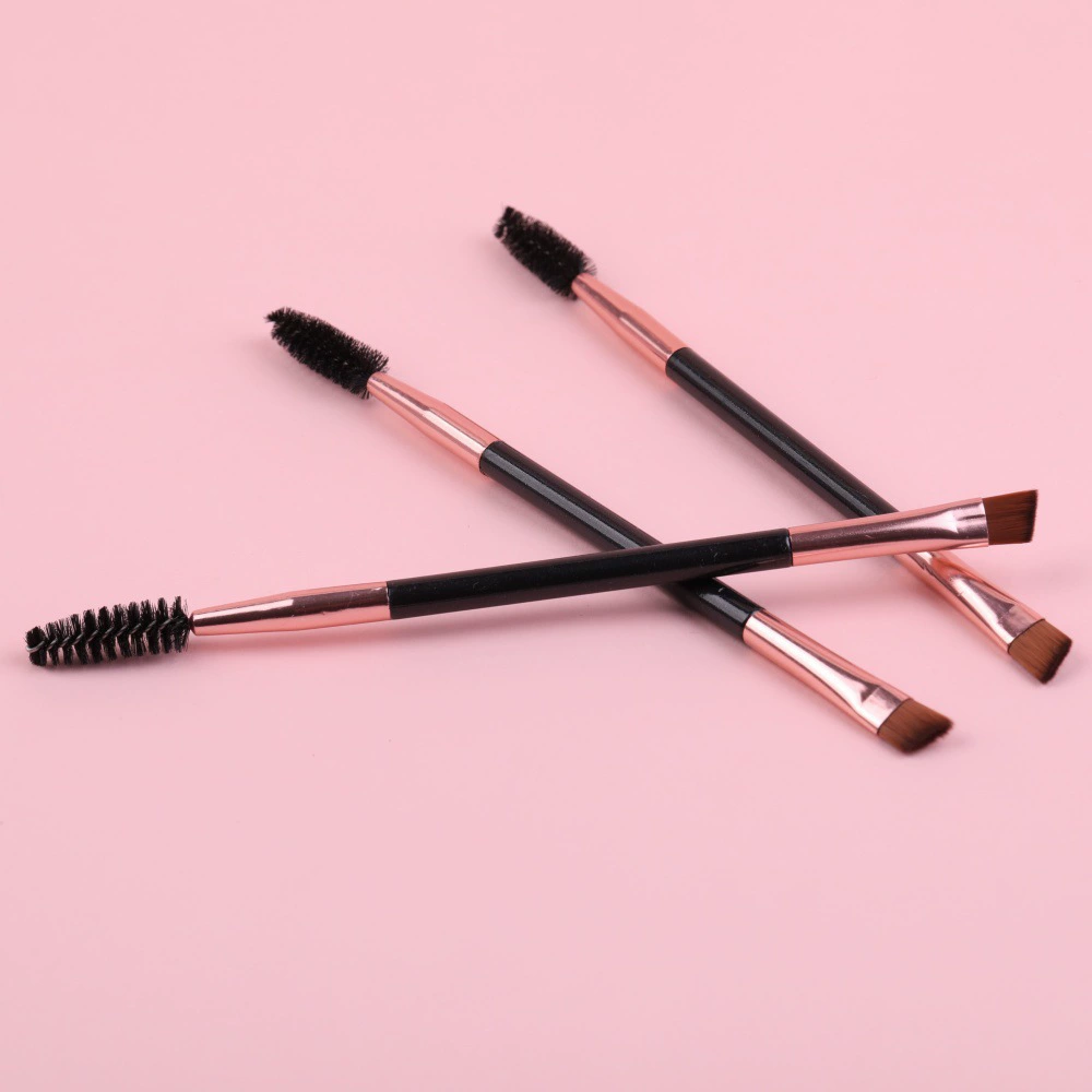 Makeup Brush Set, 11-Piece Multi-Tool Kit, aluminum ferrule, assorted eye & lip tips