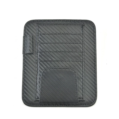 Storage Bag, Car Glasses Clip/Bill Clip - black-twill