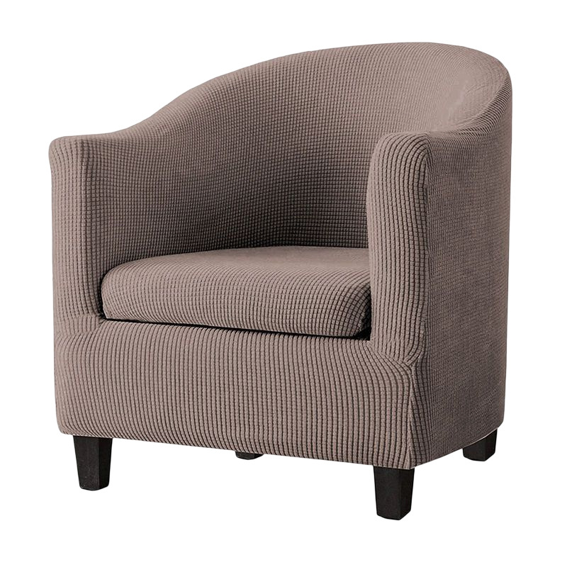 Funda de sofá elástica de una sola pieza con diseño de grano de maíz para cibercafés, hoteles y cafeterías, ajuste elástico para una persona.