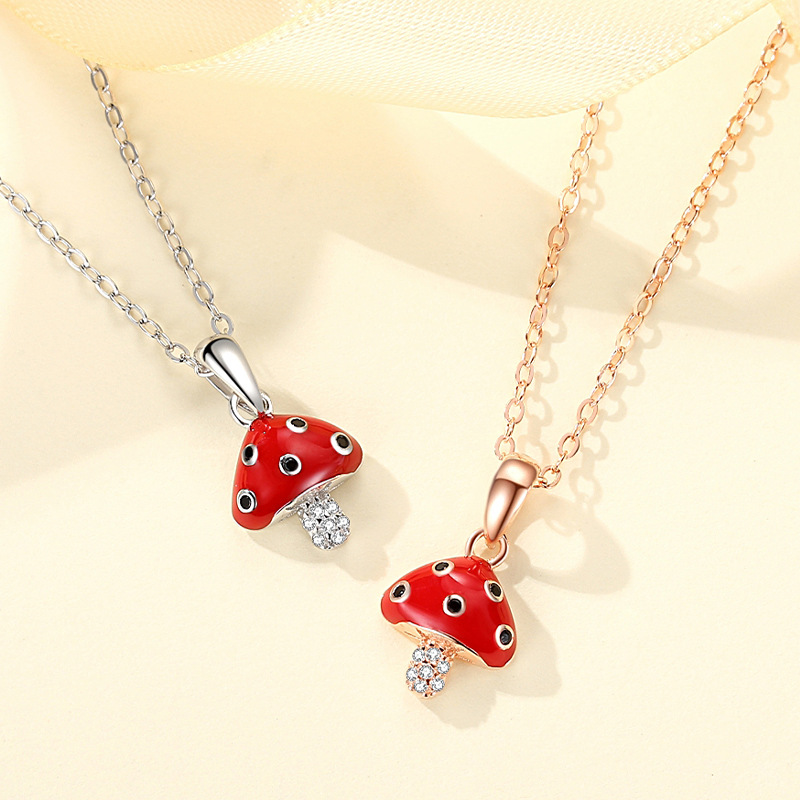 S925 plata esterlina lindo creativo colgante de setas estilo japonés y coreano pequeña cadena clavícula collar simple nicho sentido del diseño