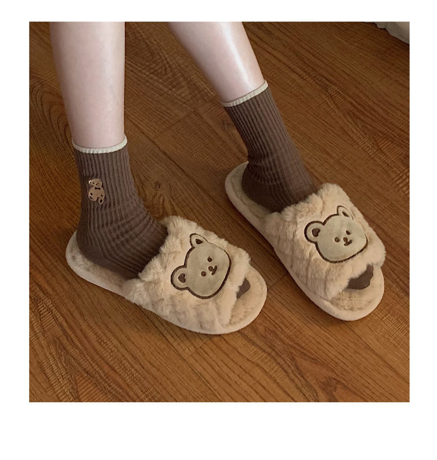Women's Fashion Animal Open Toe Slides Slippers display picture 4