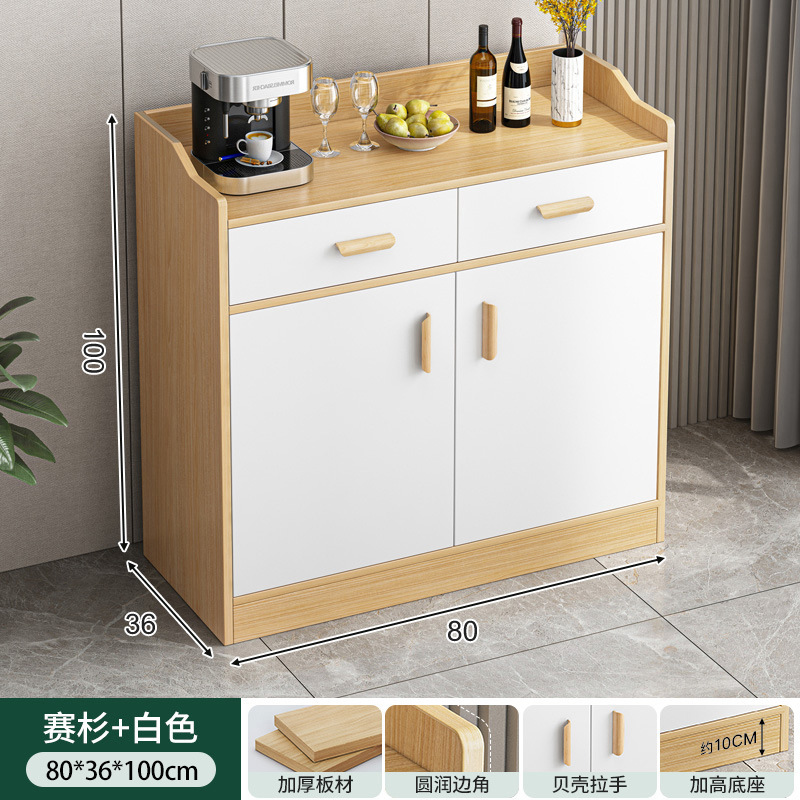 Armario de té, armario lateral, armario de almacenamiento, sala de estar, armario de almacenamiento contra la pared, armario de té de lujo ligero, armario de almacenamiento pequeño, armario de almacenamiento