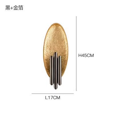 Postmoderno minimalista creativo lámpara de oro Yuan Bao lámpara de pared moderna de lujo minimalista diseñador creativo de fondo lámpara de pared decorativa