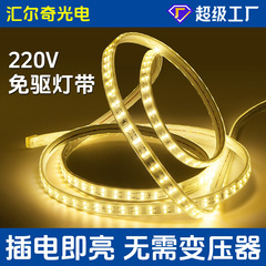 ライトストリップ LED ライトストリップスイッチプラグイン自己粘着超高輝度 220V 屋外防水家庭用照明棚ソフトライトストリップ