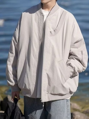 Men's Spring and Autumn New Pilot American Streetwear Workwear Retro Trend Brand Baseball Jacket Men's Outerwear Men's Clothing