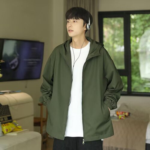 Foreign trade charge coat, men's spring and autumn new American fashion brand men's summer thin casual jacket