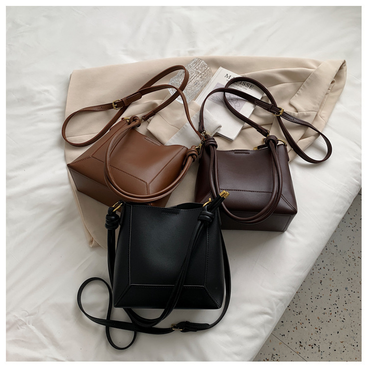 Retro bucket tas met grote capaciteit voor dames schoudertas_voghion.com