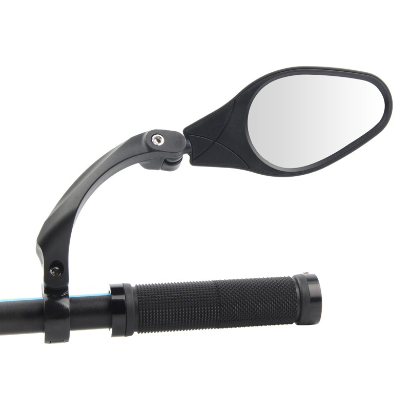 Bicicleta Espejo Retrovisor espejo de acero inoxidable plegable giratoria bicicleta montaña plana reflector accesorios montar