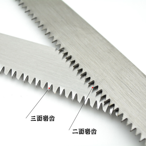 2-sided grinding tooth 65 manganese steel, wooden handle hand saw, garden fruit tree saw, pruning saw, pruning saw, saw, woodworking saw