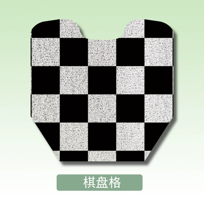 Battery Vehicle Modification Accessories, Electric vehicle foot mat - black-and-white-grid-mavericks-mmtplay