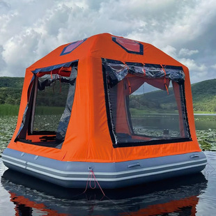 Cross-Border Export of Water Camping Inflatable Tents, Wild Fishing Inflatable Floating Island Tents, Summer Vacation Leisure Inflatable Camping Tents