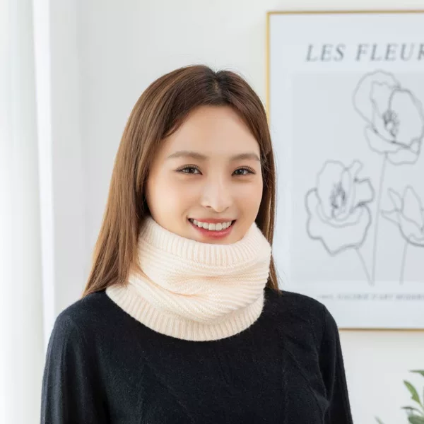 Warm Student Scarf Soft New Couple Atmosphere Soft Waxy Solid Color Korean Style Autumn and Winter fleece-lined Thickened All-match Women's Large