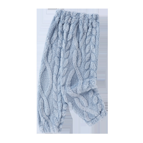 Thick Fleece Winter Warmth Children's Pajamas for Girls and Boys, New Baby and Middle Child Home Pants with Cold Protection