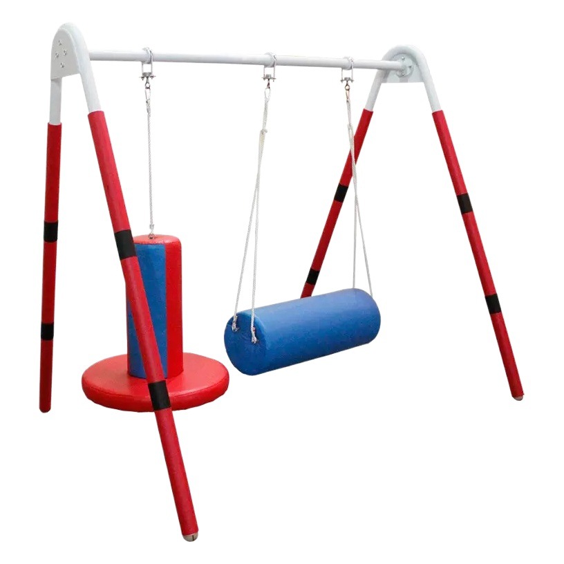 Equipo de entrenamiento de integración sensorial educativa para niños, estructura en A, juego completo de tubos horizontales, juguetes de fitness físico, material didáctico, uso doméstico vestibular