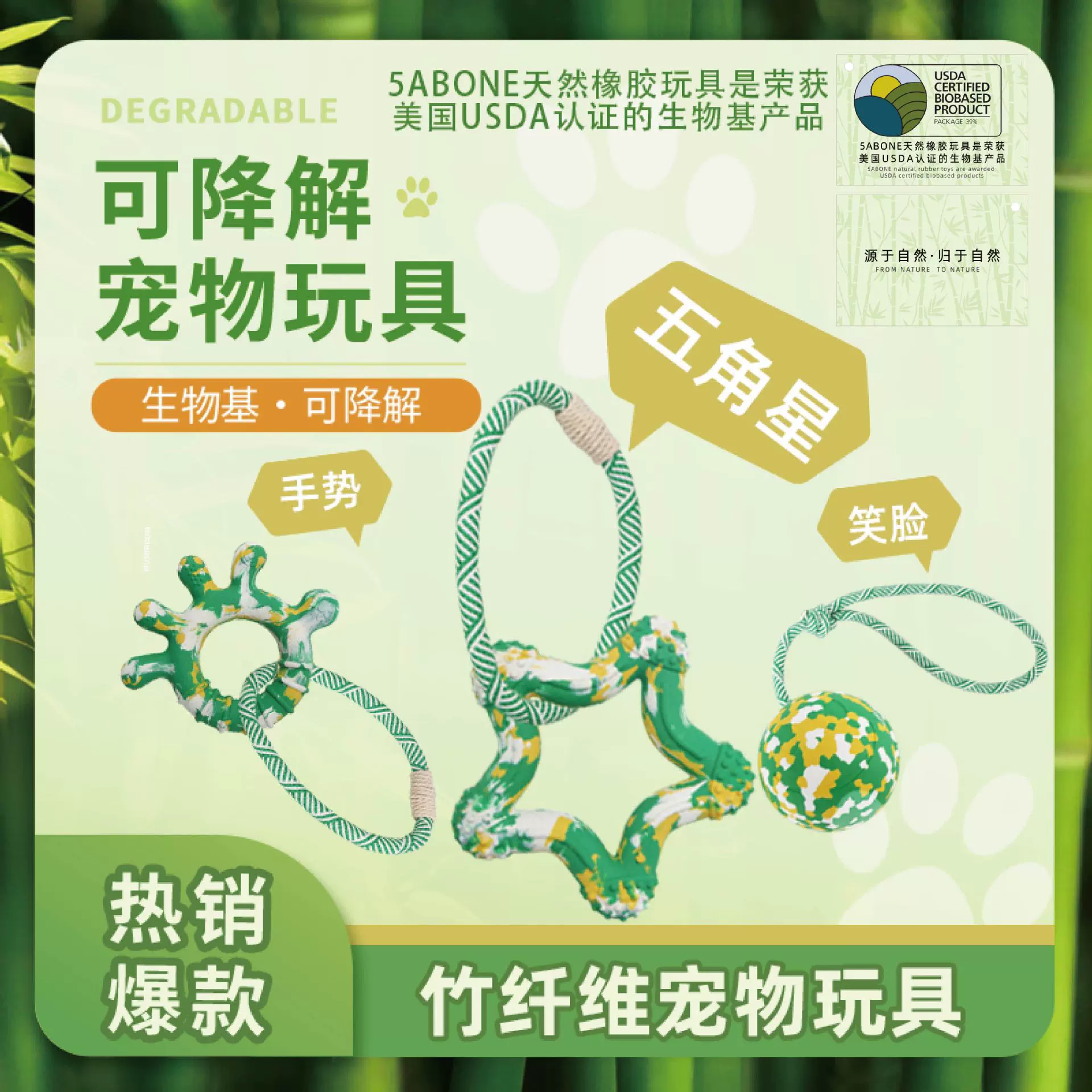 Популярная игрушка для домашних животных игрушка для собак устойчивая к укусам чистка зубов натуральный каучук Жевательные Зубы шлифовальная палочка в наличии Amazon