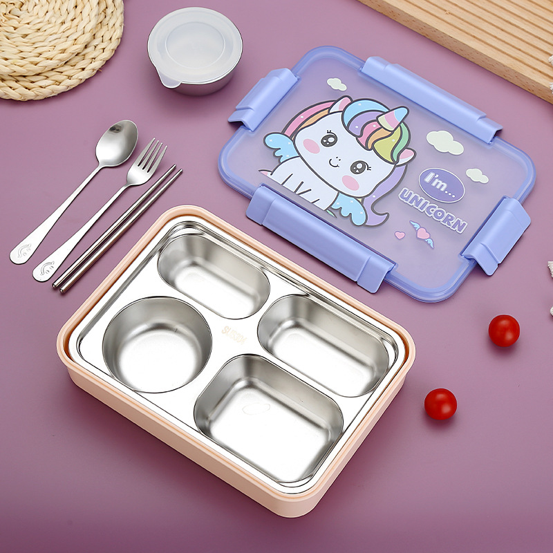 2539 caja de almuerzo + taza de sopa Unicornio