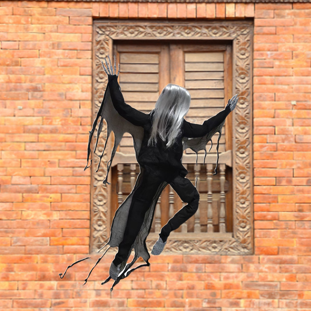 Decoraciones de Halloween escalar paredes colgadas fantasmas aterradores juguetes de hechicería escalar ventanas casas embrujadas decoración de la habitación secreta props