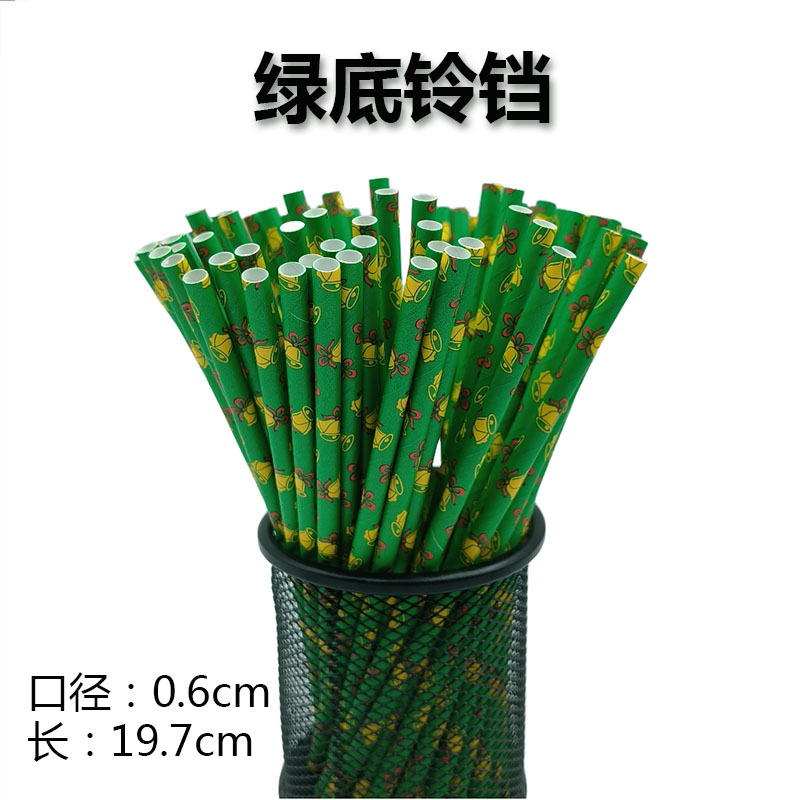 Serie de Navidad papel desechable papel Kraft calidad tubo creativo boda apoyos fiesta banquete papel paja