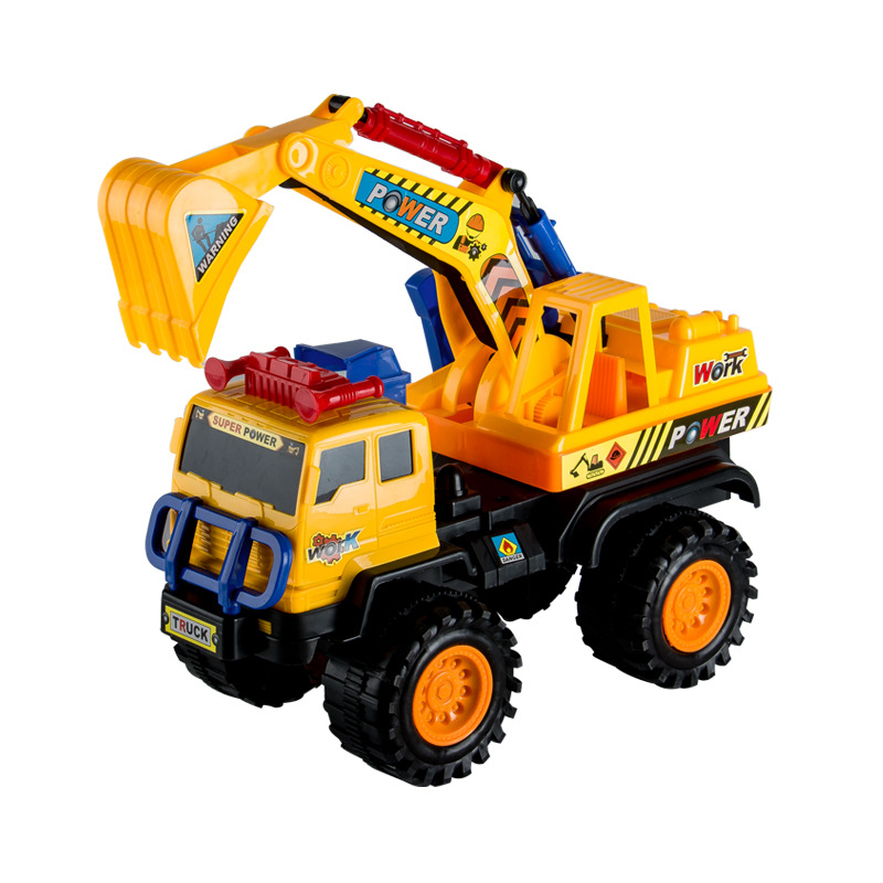 Coche de juguete para niños, simulación, coche de ingeniería, excavadora, juego de camión de bomberos inercial, puesto de suministro, pequeño regalo al por mayor