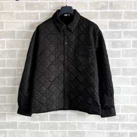 毒家现货正确版本D家25新款菱形格绗绣棉服外套时尚百搭男女同款