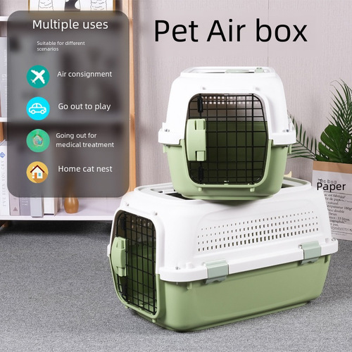 Pet flight box with skylight Boeing Air China portable car cage aircraft shipping box dog and cat flight box
