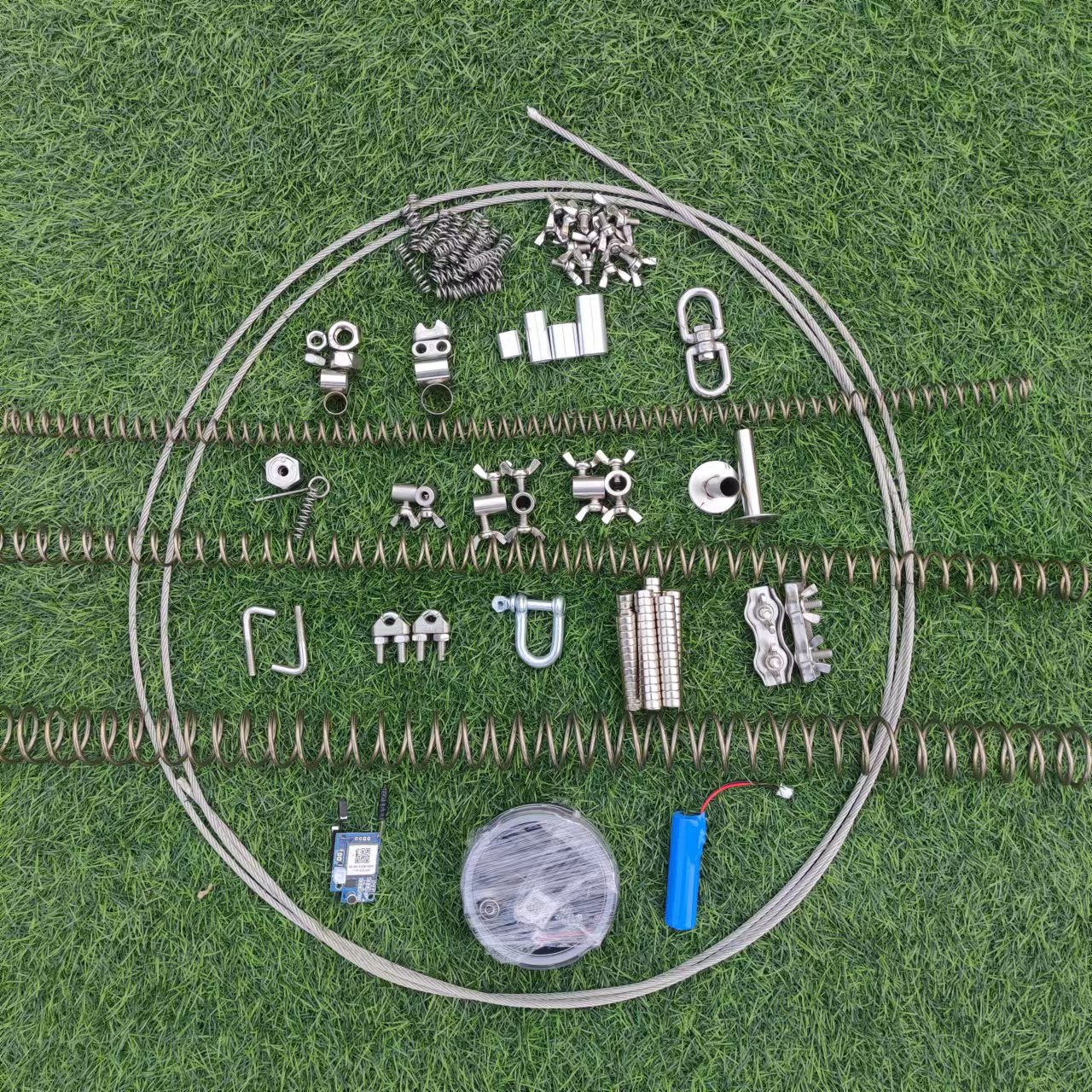 蝴蝶扣五金304不锈钢M6蝴蝶扣双卡头卸扣转环钢丝紧固配件