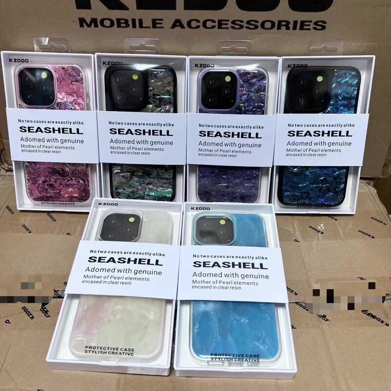 KZDOO for Apple iPhone15Promax Natural Shell Phone Case 14Pro Luxury 14 High End