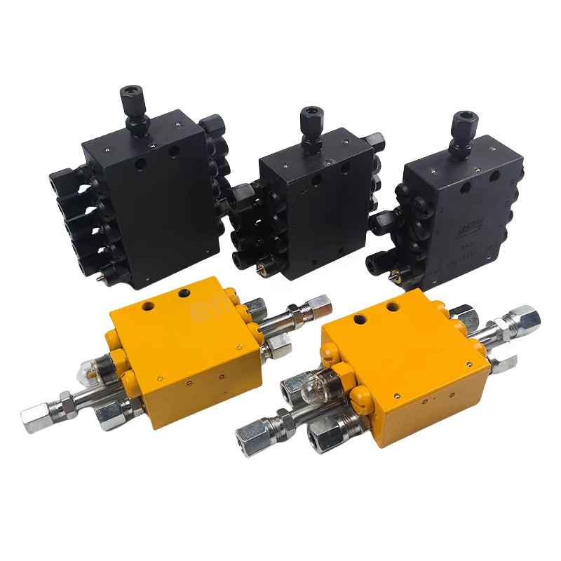 适用于中联徐工泵车分配器 分油器 黄油分配阀8孔/10孔/14孔