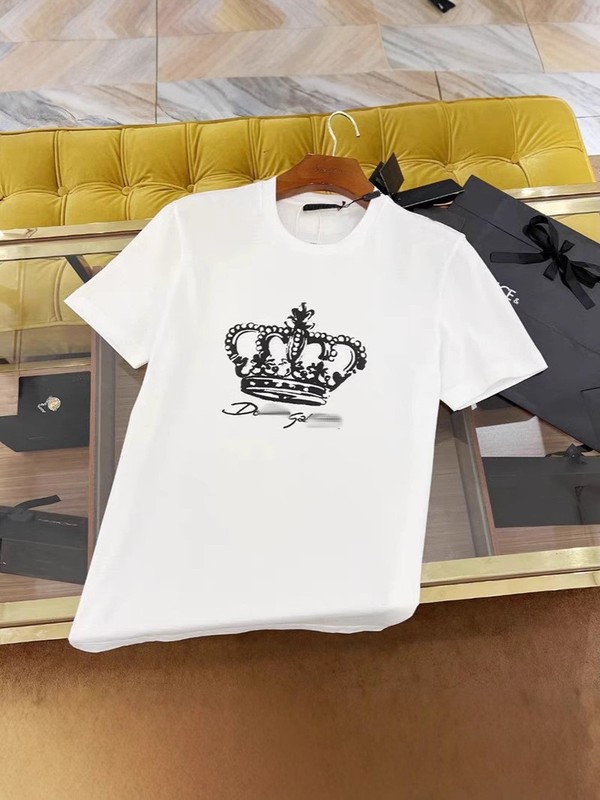 D Dujia G 夏新作人気プリントヨーロッパ通気性ラウンドネックカジュアル万能トレンドブランドトップス Tシャツ半袖メンズ|undefined