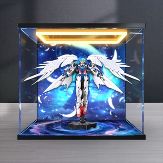 亚克力带灯高清展示盒适用 MGSD WING GUNDAM 飞翼零式高达 模型