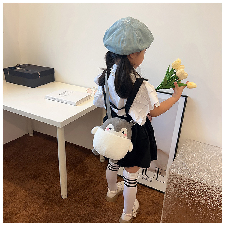 2023 Fashionable new cute cartoon children's trendy bags, plush bags, single-shoulder bags, animal bags, coin purges, and cosmetic bags undefined