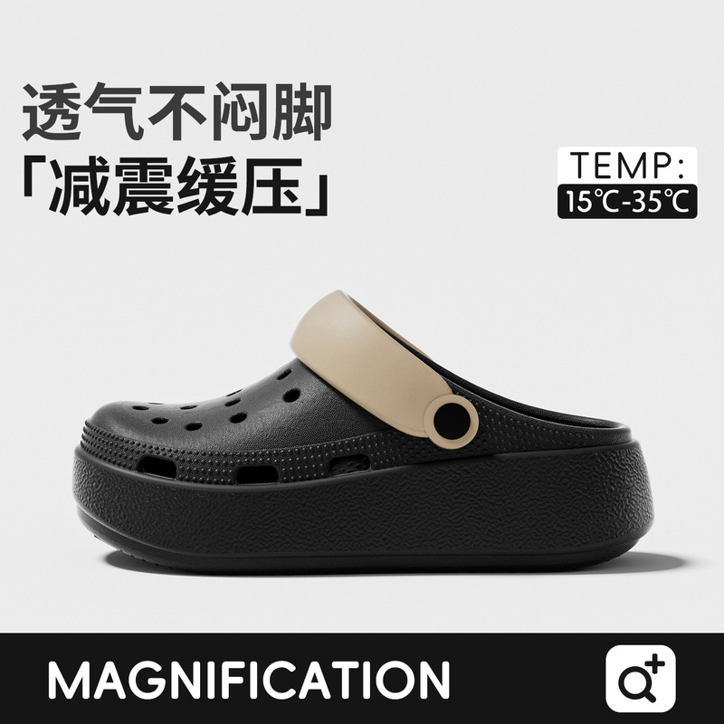 Summer 2026 New Eva Women's Casual Thick-Soled Height-Increasing Clogs, Suitable for Outdoor Wear, Dual-Purpose, Non-Stuffy, Non-Abrasive Summer 2026 New Eva Women's Casual Thick-Soled Height-Increasing Clogs, Suitable for Outdoor Wear, Dual-Purpose, Non-Stuffy, Non-Abrasive