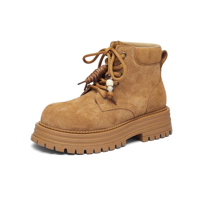 Augu Lion-Deng grueso botas Martin mujeres 2025 nuevas botas de invierno Merrard de ruibarbo botas al aire libre botas de herramienta de lana cortas image 5