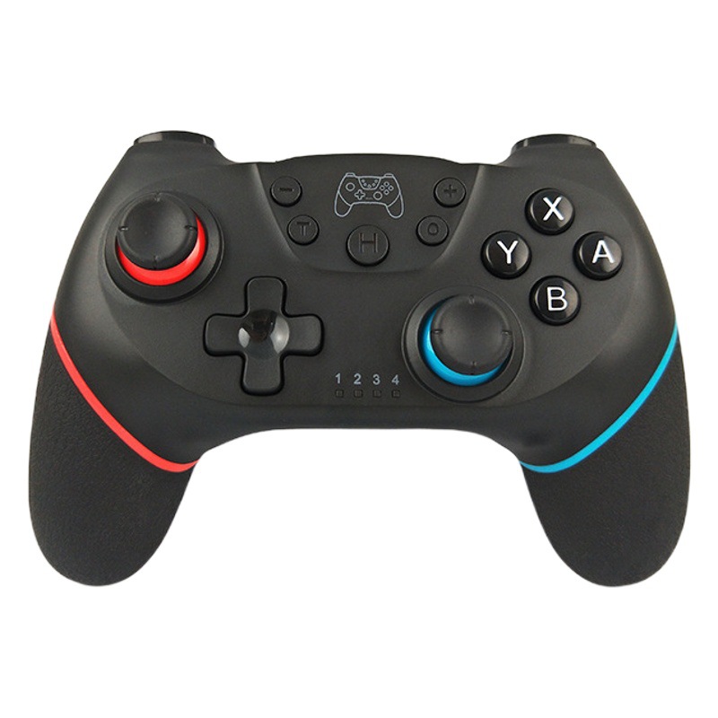 Privado recubierto de plástico interruptor inalámbrico Bluetooth manija del juego con la vibración de 6 ejes sentido del cuerpo interruptor pro controlador