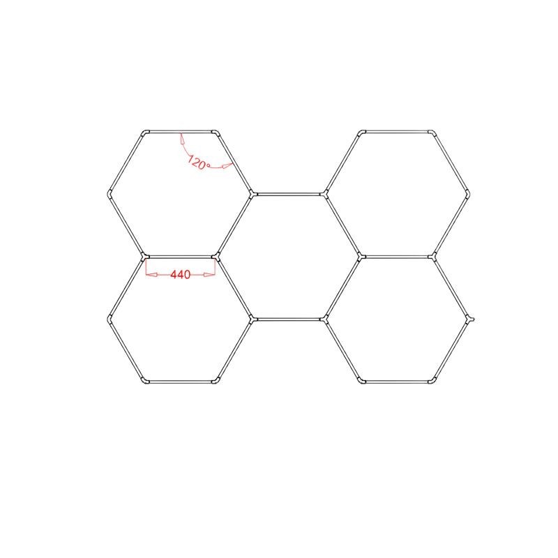 Copa de lámpara real interior LED string de luz brillante ahorro de energía impermeable a prueba de insectos a prueba de humedad gimnasio de boxeo garaje lámpara de panal