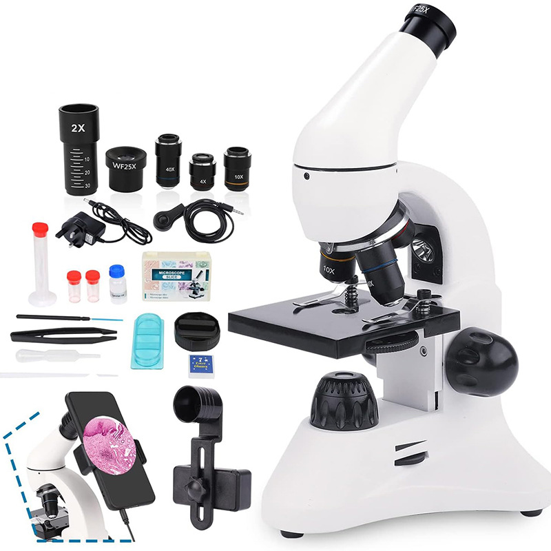 Biological Science High Definition 2000x Microscope for Students, Portable Optical Microscope, Direct Sale from Manufacturer