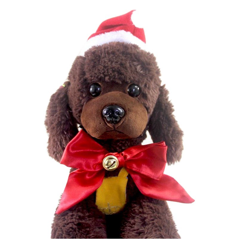 Новый колокольчик собака красный лук колокольчик домашний галстук-бабочка активная эластичная веревка рождественская шляпа набор