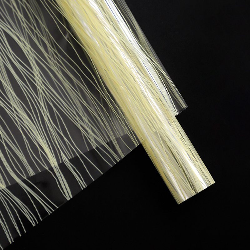 Qisepian celofán cristal Lafite net ramo de flores papel de embalaje papel de flores hecho a mano bricolaje floristería