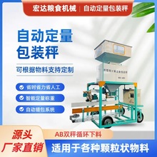 自动定量包装秤 智能称重 粮食颗粒自动装袋机一人操作自动缝包