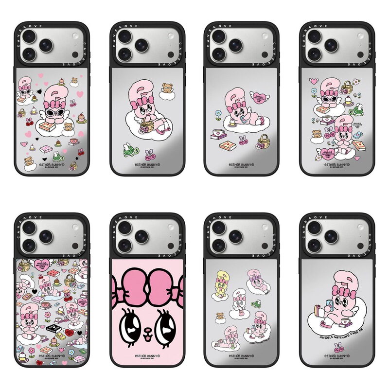 Esther Bunny Is Suitable for Apple 17Promax Mobile Phone Case Iphone16 Transparent Mirror Surface Esther Bunny Is Suitable for Apple 17Promax Mobile Phone Case Iphone16 Transparent Mirror Surface